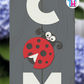 Lady Bug - Vertical Sign Swappable By Printhaws Creations, 3D Accent (Approx. 8 × 8 in)