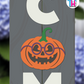 Pumpkin - Vertical Sign Swappable By Printhaws Creations, 3D Accent (Approx. 8 × 8 in)