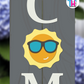 Sun Cool - Vertical Sign Swappable By Printhaws Creations, 3D Accent (Approx. 8 × 8 in)