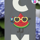 Watermelon - Vertical Sign Swappable By Printhaws Creations, 3D Accent (Approx. 8 × 8 in)