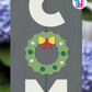 Wreath - Vertical Sign Swappable By Printhaws Creations, 3D Accent (Approx. 8 × 8 in)