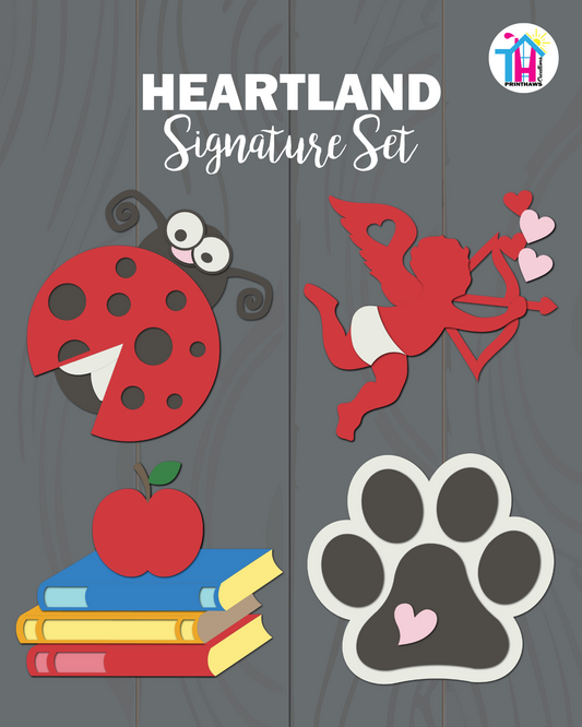 Heartland - Vertical Sign Seasonal Set By Printhaws Creations (4 Swappables)