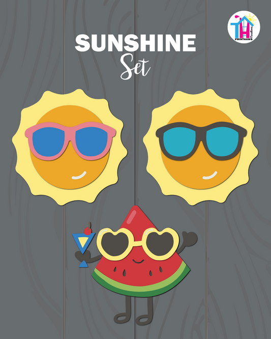 Sunshine - Vertical Sign Seasonal Set By Printhaws Creations (3 Swappables)