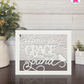 Amazing Grace - Faith Silhouette Versatile Decor By Printhaws Creations, Laser-Cut Wooden Tabletop or Wall Sign, Open-Cut Christian Home Decor