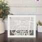 Christ Died For Us - Faith Silhouette Versatile Decor By Printhaws Creations, Laser-Cut Wooden Tabletop or Wall Sign, Open-Cut Christian Home Decor