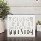 God Is Good - Faith Silhouette Versatile Decor By Printhaws Creations, Laser-Cut Wooden Tabletop or Wall Sign, Open-Cut Christian Home Decor