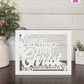 Through Christ - Faith Silhouette Versatile Decor By Printhaws Creations, Laser-Cut Wooden Tabletop or Wall Sign, Open-Cut Christian Home Decor